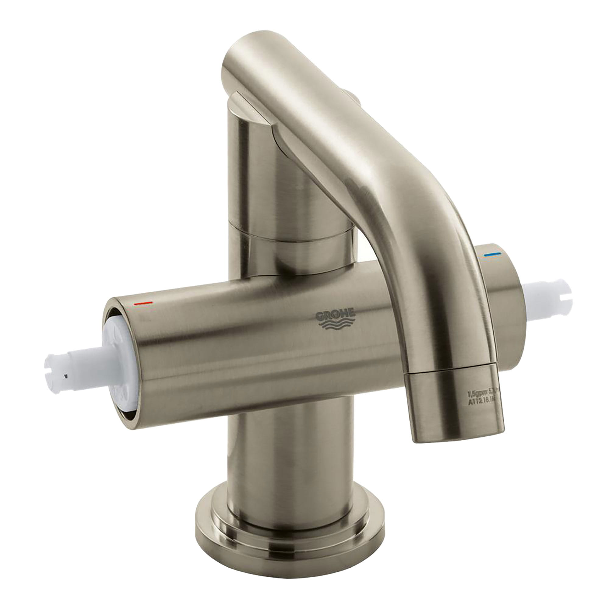 Single Hole 2 Handle M Size Bathroom Faucet 12 GPM GROHE BRUSHED NICKEL